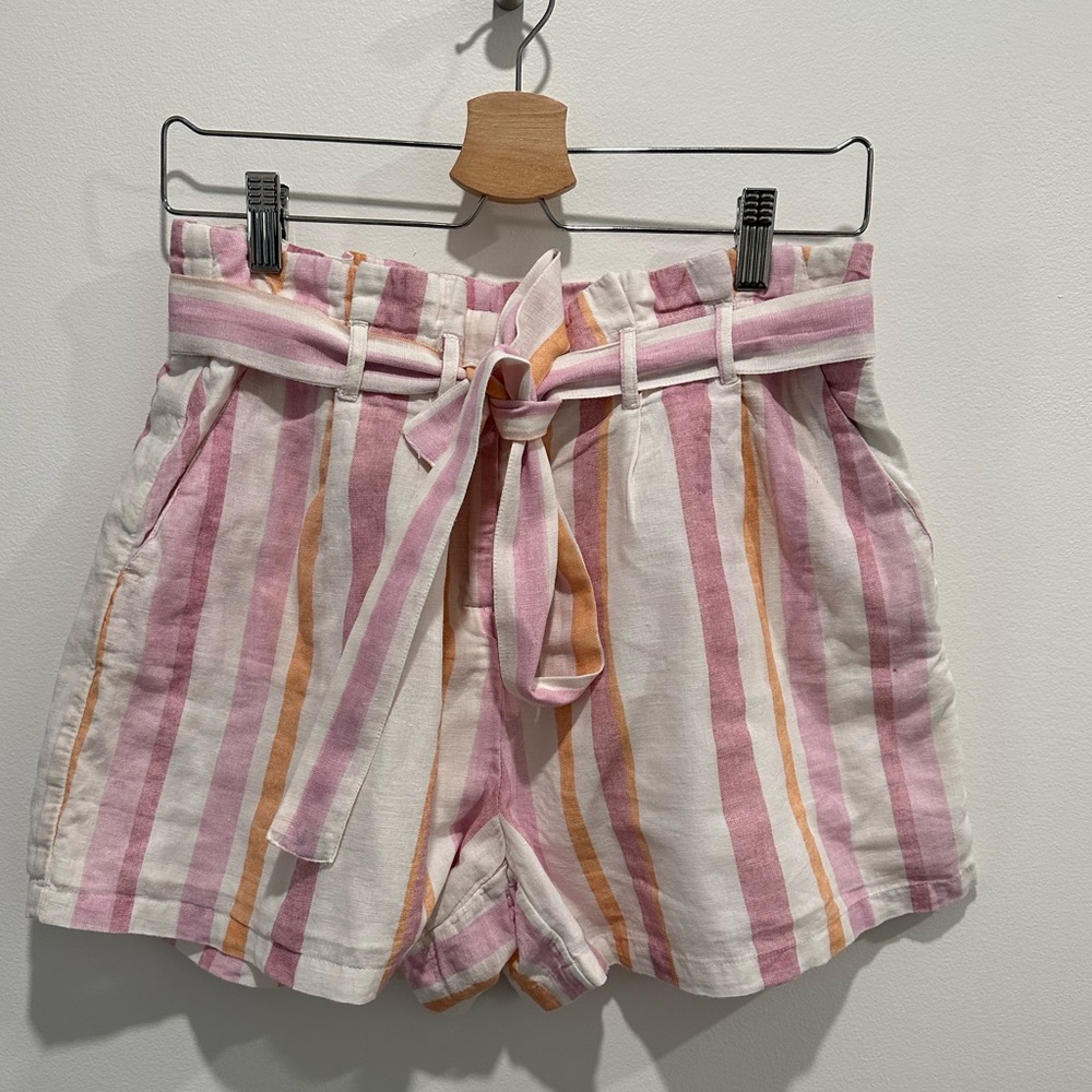 Vero Moda Stripe Belted Shorts